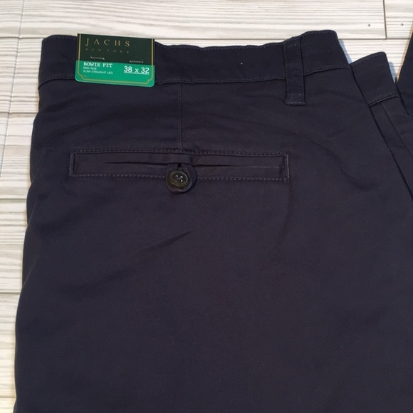 Jachs Bowie fit mid rise slim straight leg flannel lined trouser - Picture 2 of 13